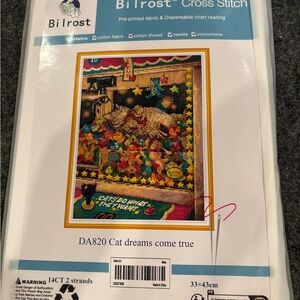 Bilrost #DA820 Cat Dreams Come True Cross Stitch Kit  New